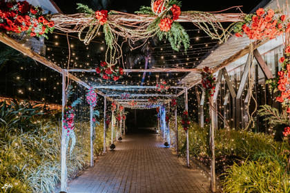 Aisle / Walkway and Gate / Entrance — Anand Karaj decor — Alila Diwa Goa